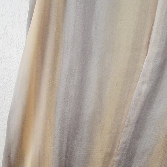 Banana Republic Silk Slip Dress Pastel Neutral Midi Size 4 - Picture 7 of 8